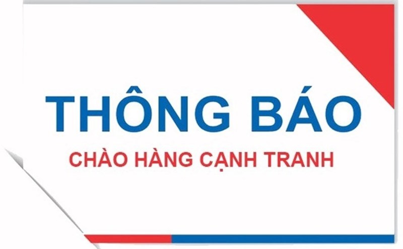 Thông báo mời chào hàng cạnh tranh